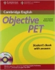 Objective PET Students Book with Answers with CD-ROM South Asian Edition