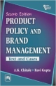 Product Policy and Brand Management: Text and Cases, 2nd ed.?• 