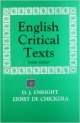 ENGLISH CRITICAL TEXTS