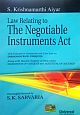 Law Relating to Negotiable Instruments Act 