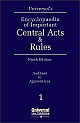 Encyclopaedia of Important Central Acts and Rules (Set of 32 Volumes) - 9th Edition 2017