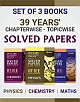 39 Years Chapterwise Topicwise Solved Papers IIT JEE Mathematics Chemistry Physics
