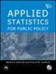 Applied Statistics for Public Policy