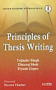Principles of Thesis Writing