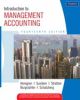 Introduction To Management Accounting, 14/e